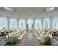 Скатерть прямая широкая бархатная пыльно-зеленая - Фото миниатюра 6