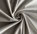 Скатерть круглая бархатная светло-серая - Фото миниатюра 3