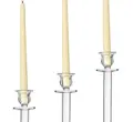 Led свеча 2х28см молочного цвета - Фото миниатюра 5